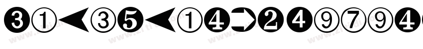 Calculator Digits 2字体转换